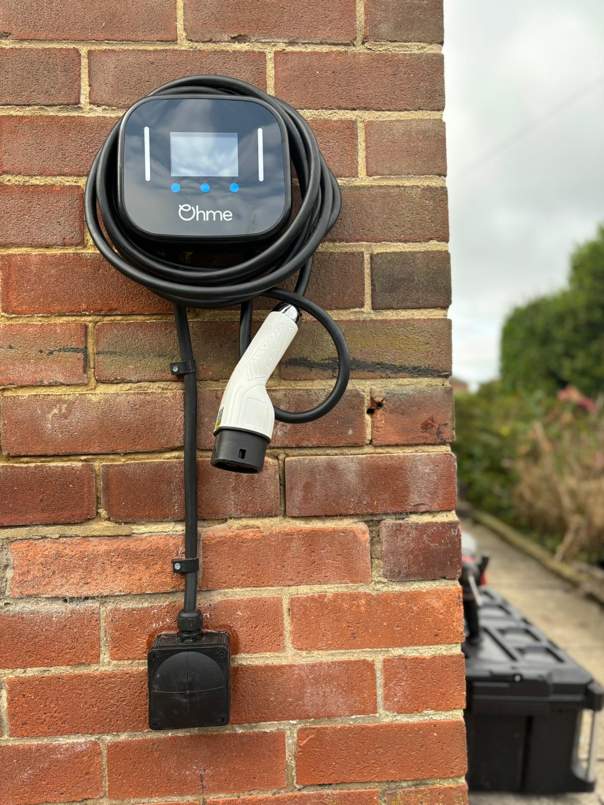 Ome Electric Car Charger Installation In Leeds By Wired Electrical 2