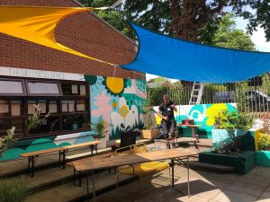 Wired Electrical Volunteer Their Services To Help Create A Wellness Space At Chapel Allerton Primary School3